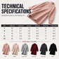 🧶 Cozy High Neck, Flattering Relaxed Drape 💗 Women's Knit Sweater Dress