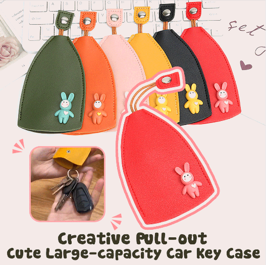 🔑Creative Pull-out Cute Large-capacity Car Key Case