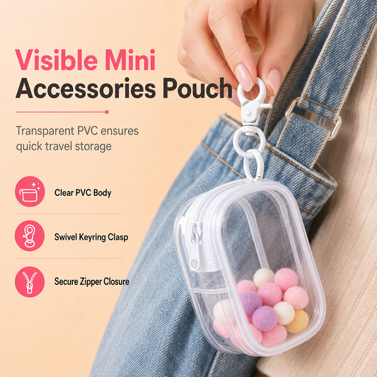 💖 Portable Transparent Travel Storage Bag