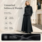 💞 Two Pieces, Effortlessly Elegant ❄️ Women's Turtleneck Top & Maxi Skirt Set
