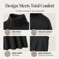 💞 Two Pieces, Effortlessly Elegant ❄️ Women's Turtleneck Top & Maxi Skirt Set