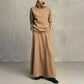 💞 Two Pieces, Effortlessly Elegant ❄️ Women's Turtleneck Top & Maxi Skirt Set