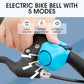 🚲 Electric Bike Bell ⚡️ 5 Sound Modes Smart Bicycle Horn for Safer Rides