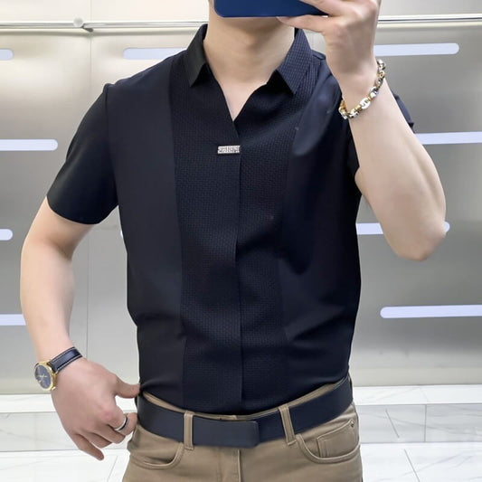 Men’s Summer Business Casual Patchwork Shirt     🔥Buy two and get 5% off🔥