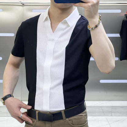 Men’s Summer Business Casual Patchwork Shirt     🔥Buy two and get 5% off🔥