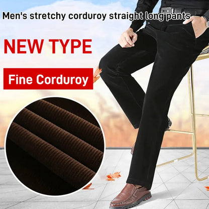 🔥Men's Stretchy Corduroy Straight Long Pants(63%OFF)