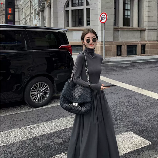 [ideal gift] Women's Elegant Turtleneck Dress