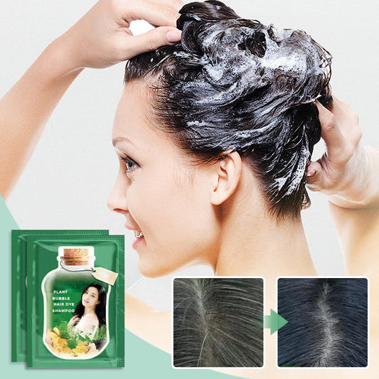 10PCS Plant Bubble Hair Dye Shampoo（50% OFF）