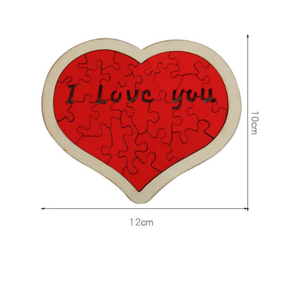 😘“I Love you”Heart Shape Puzzle Building Blocks❣️