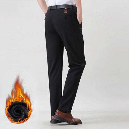 🔥Men’s Fashionable Stretch Plush-lined Suit Pants