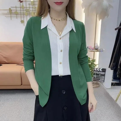 🎉New Product Launch💐– Women's Faux Knit Two Piece Knit Shirt（53% OFF）